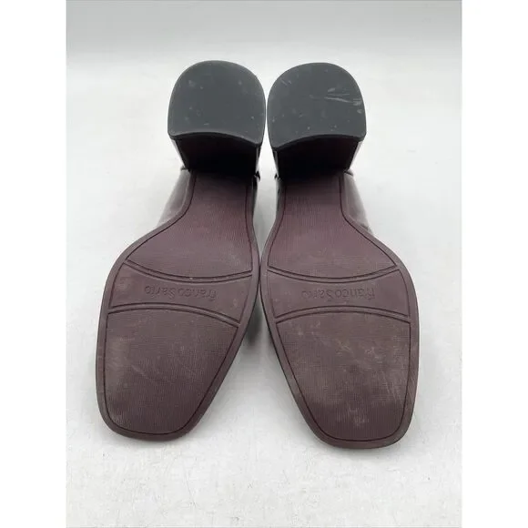 Franco Sarto Burgundy Heel Loafers size 9.5 - Picture 5 of 5